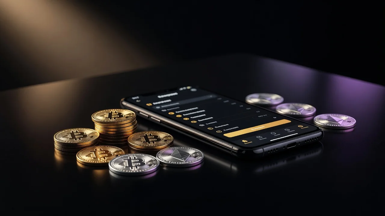 Crypto coins and a phone cashier for NV Casino payments